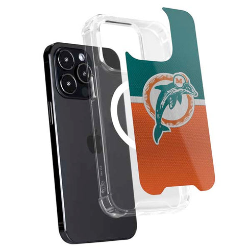 NFL Miami Dolphins Vintage iPhone 15 Pro MagSafe Case